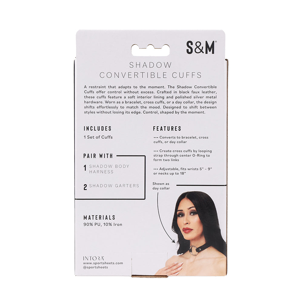 SS S&M Shadow Convertible Cuffs for Versatile Restraint