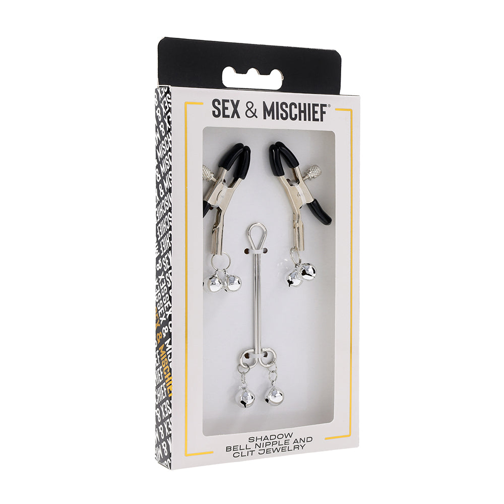 Sportsheets Sex & Mischief Shadow Bell Nipple and Clit Jewelry