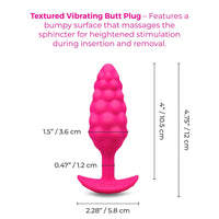b-Vibe Bump Texture Plug Pink