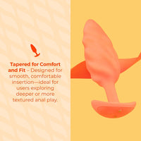 b-Vibe Swirl Texture Plug Orange