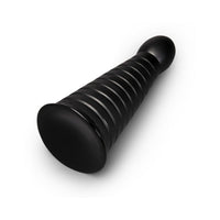 b-Vibe Cone 10 in. Tapered & Ribbed Dildo with Suction Cup