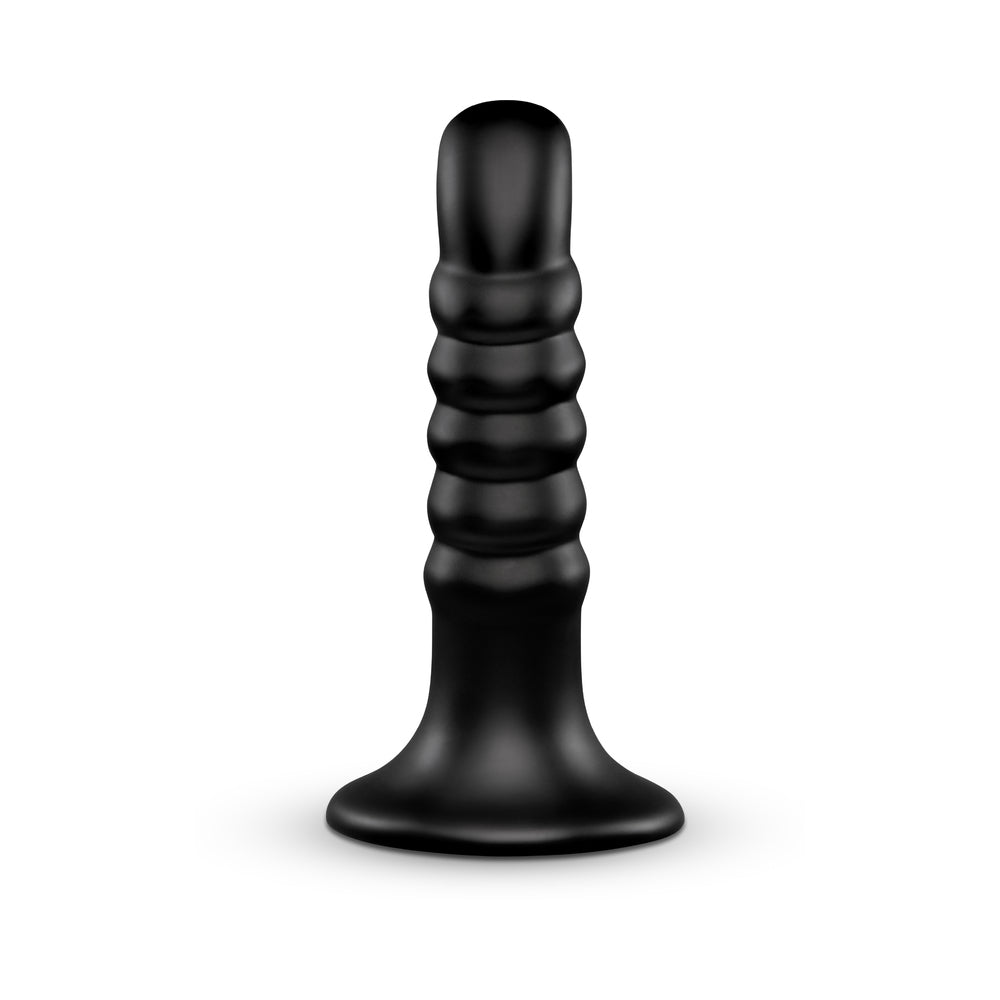 Curved & Ribbed Dildo with Suction Cup