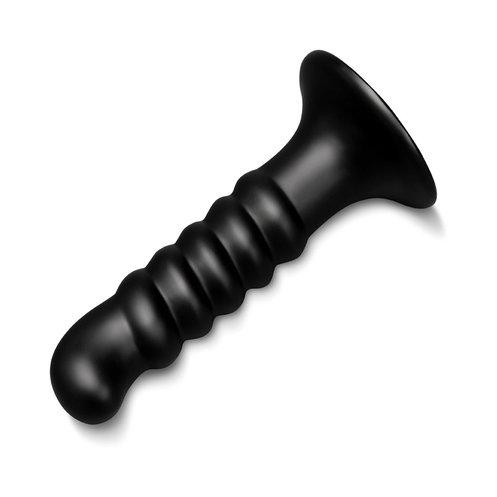 Curved & Ribbed Dildo with Suction Cup