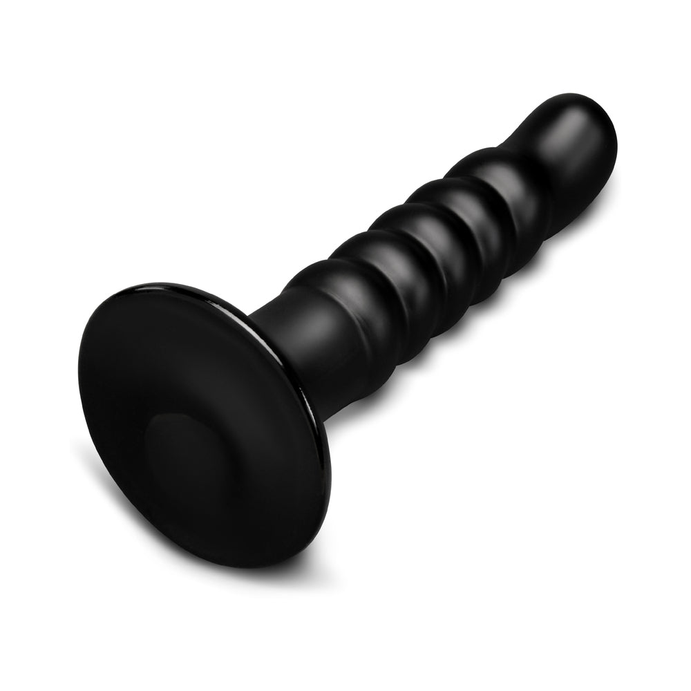 Curved & Ribbed Dildo with Suction Cup