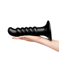 Curved & Ribbed Dildo with Suction Cup