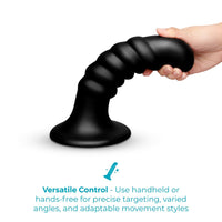 Curved & Ribbed Dildo with Suction Cup