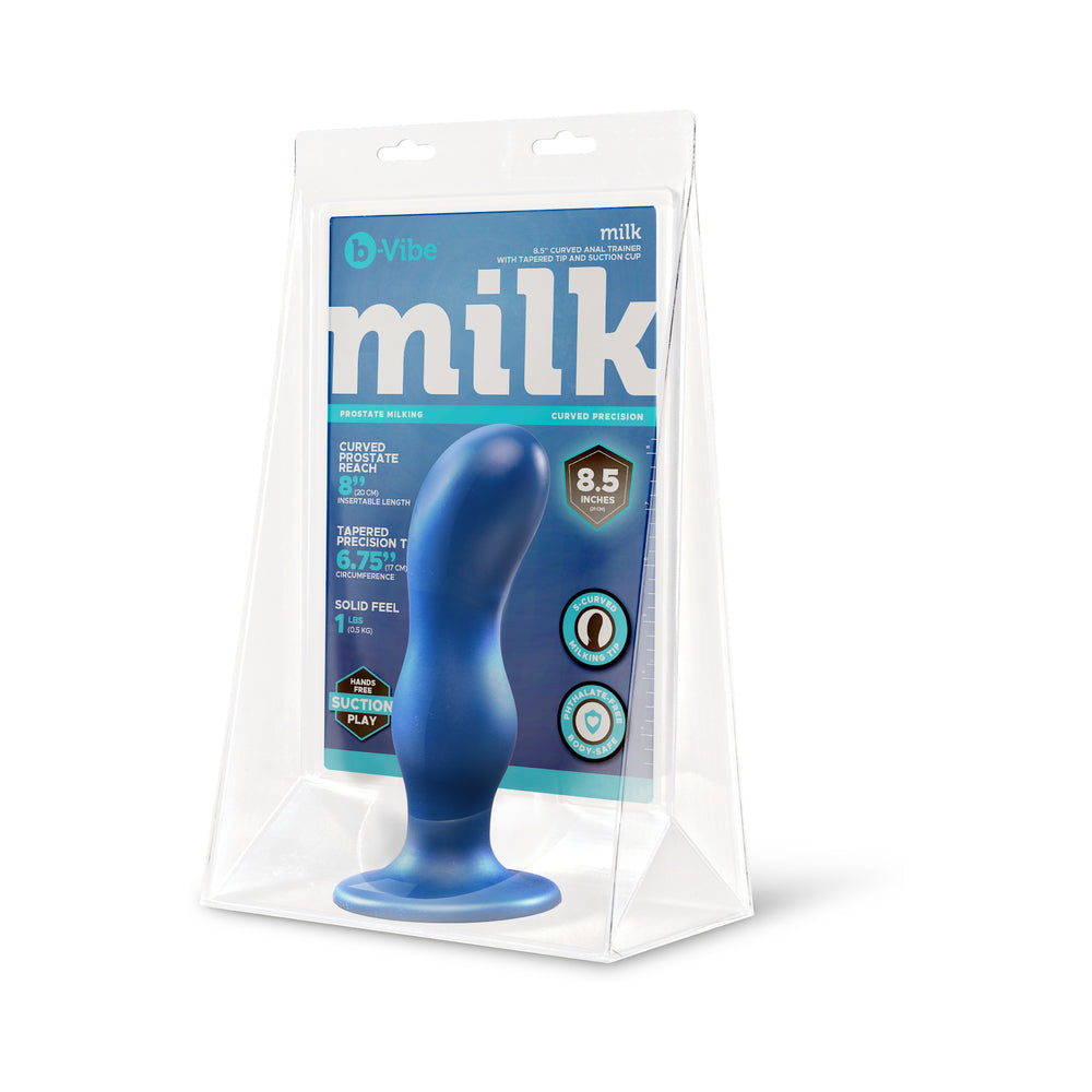 b-Vibe Milk 8.5 in. Curved Anal Trainer with Suction Cup