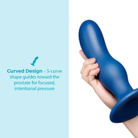 b-Vibe Milk 8.5 in. Curved Anal Trainer with Suction Cup