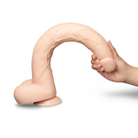 b-Vibe Bone 17 in. Deep-Insert Dildo with Realistic Balls and Suction Cup