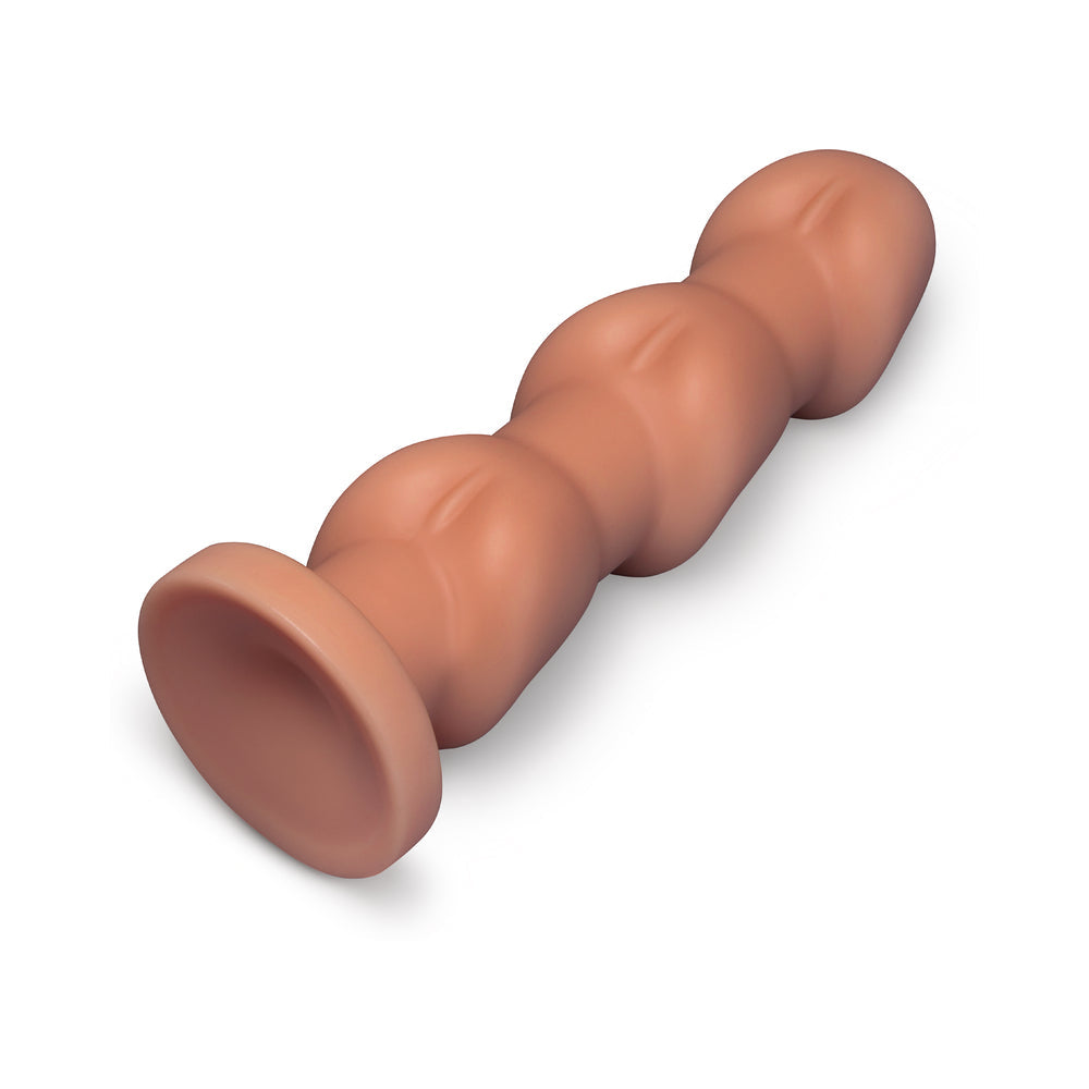 Multi-Bulb Dildo with Flared Base