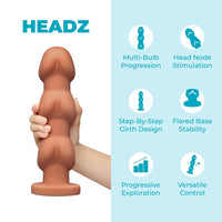 Multi-Bulb Dildo with Flared Base