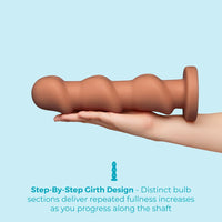 Multi-Bulb Dildo with Flared Base