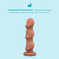Multi-Bulb Dildo with Flared Base