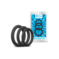b-Vibe Snug Ring Lite 3-Pack Snug Fit Silicone Cock Ring