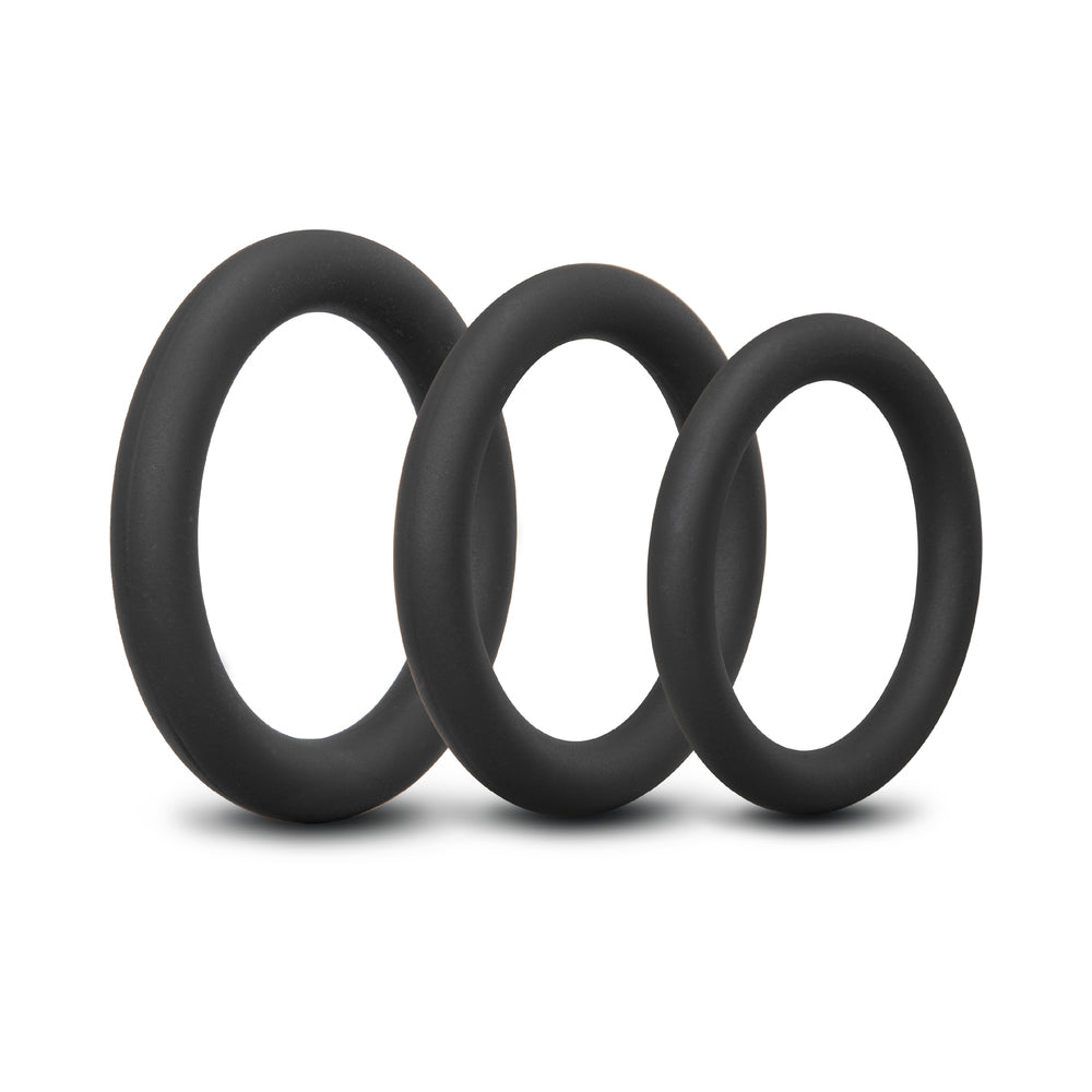 b-Vibe Snug Ring Lite 3-Pack Snug Fit Silicone Cock Ring