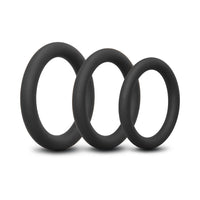 b-Vibe Snug Ring Lite 3-Pack Snug Fit Silicone Cock Ring