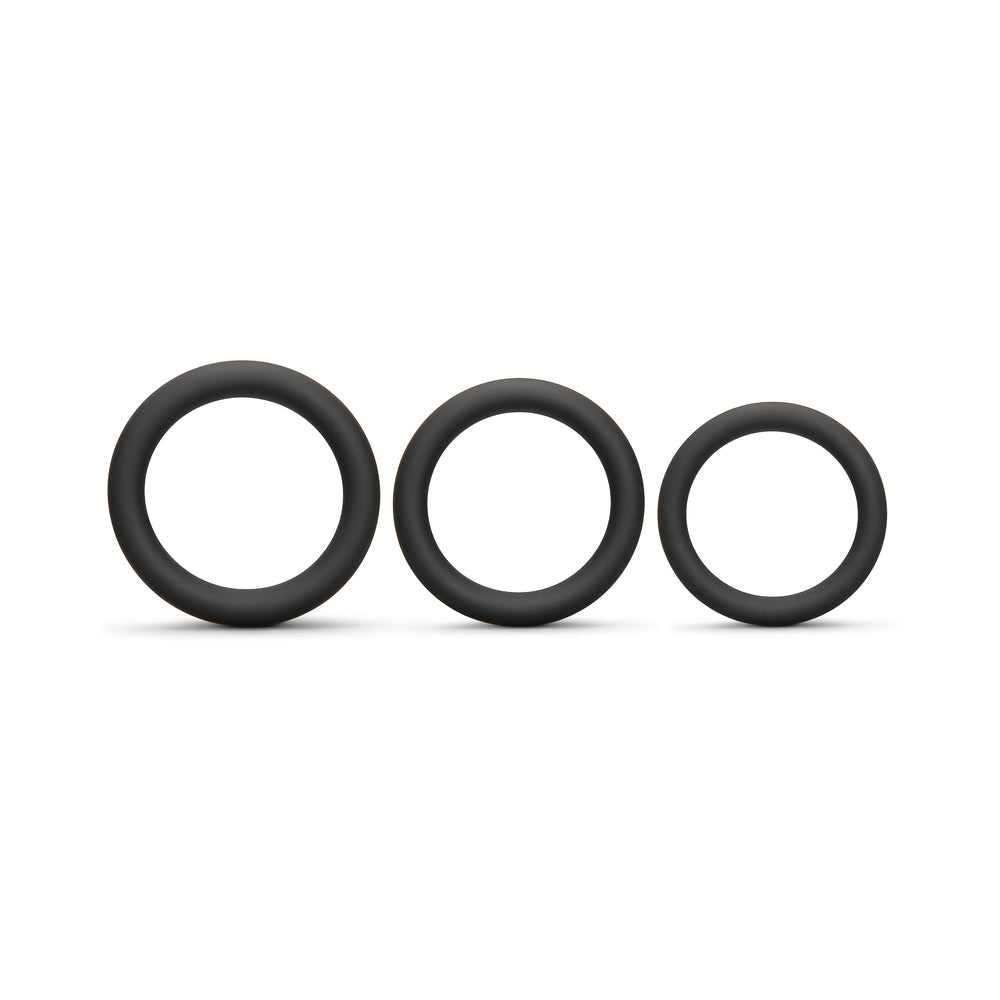 b-Vibe Snug Ring Lite 3-Pack Snug Fit Silicone Cock Ring