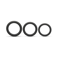 b-Vibe Snug Ring Lite 3-Pack Snug Fit Silicone Cock Ring