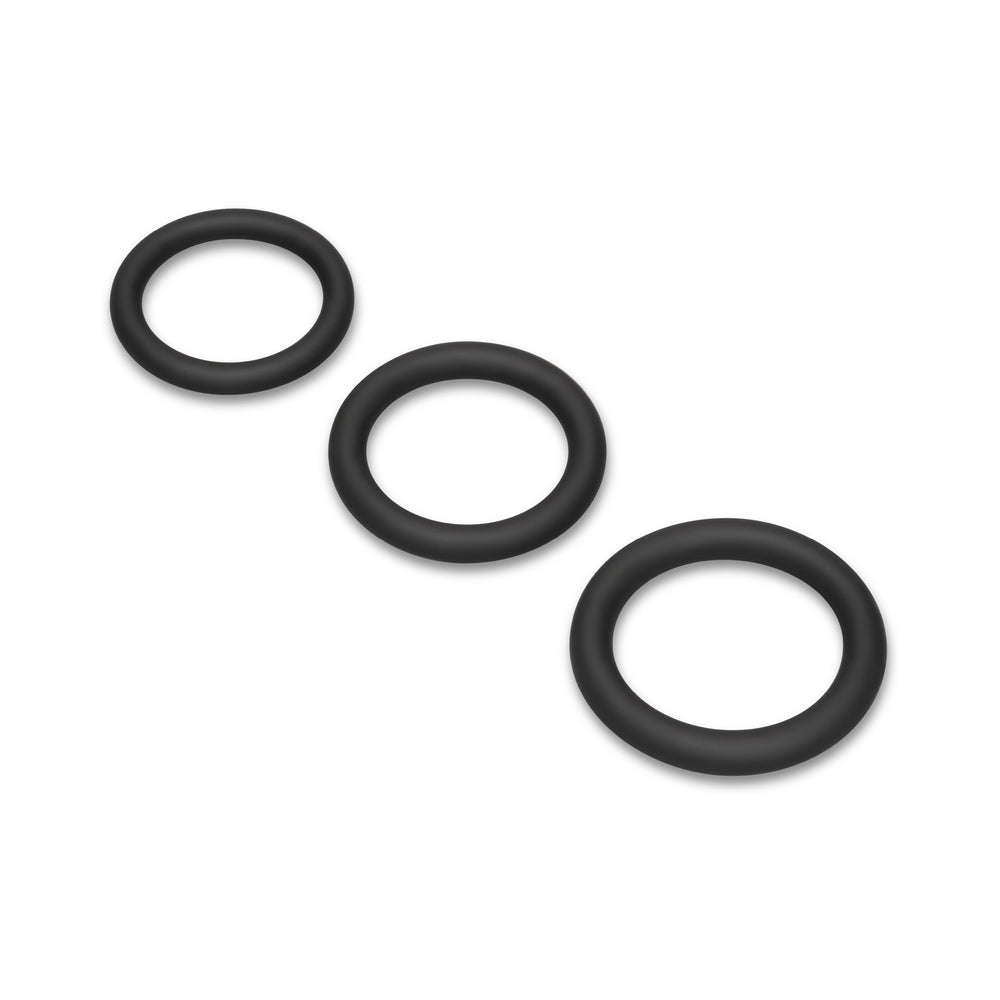 b-Vibe Snug Ring Lite 3-Pack Snug Fit Silicone Cock Ring