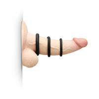 b-Vibe Snug Ring Lite 3-Pack Snug Fit Silicone Cock Ring