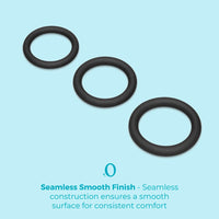 b-Vibe Snug Ring Lite 3-Pack Snug Fit Silicone Cock Ring