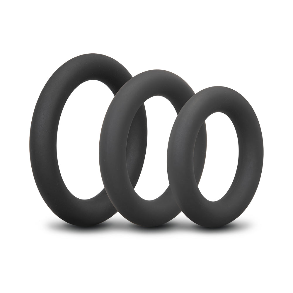 b-Vibe Snug Ring Swole 3-Pack Snug Fit Silicone Cock Ring