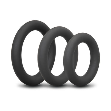 b-Vibe Snug Ring Swole 3-Pack Snug Fit Silicone Cock Ring