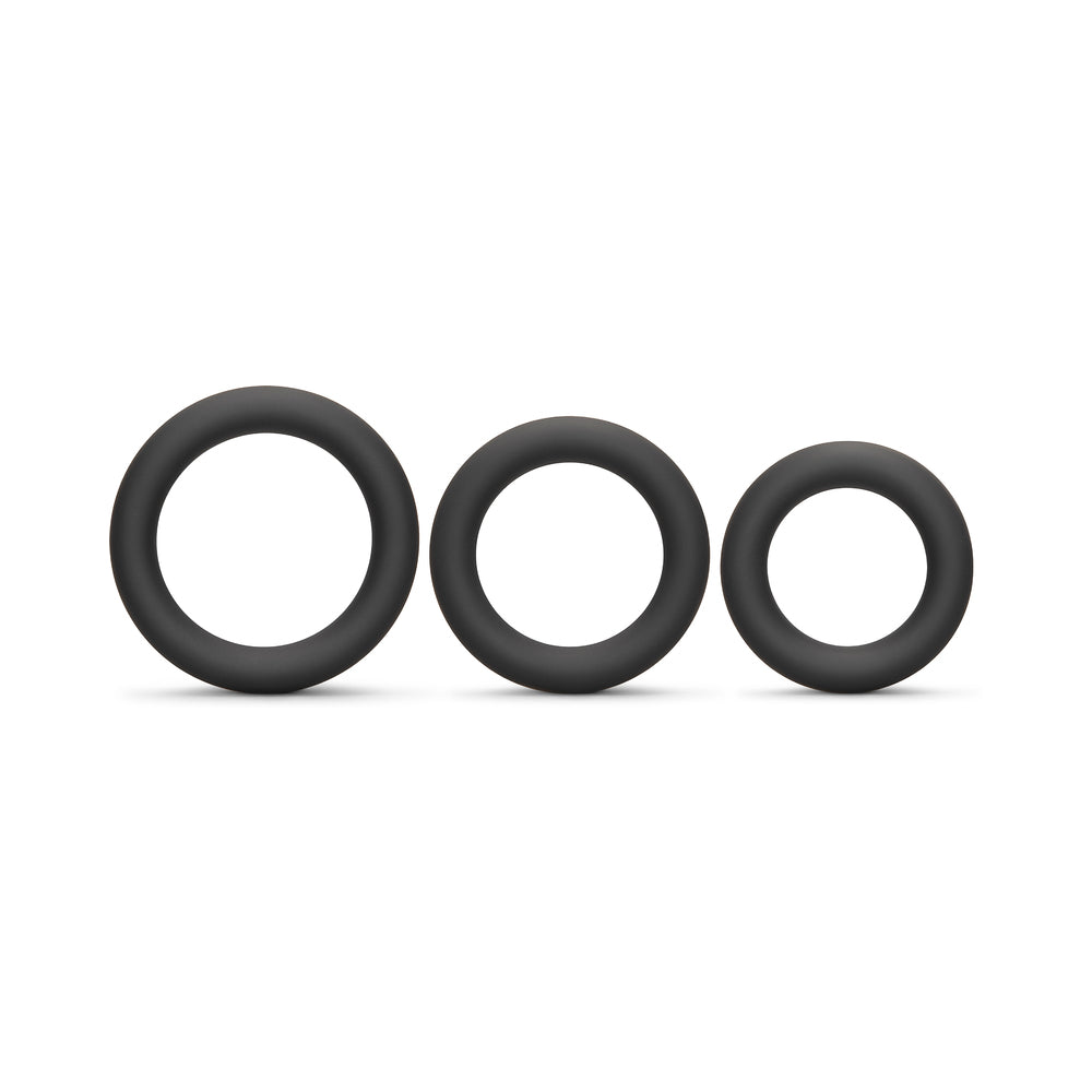 b-Vibe Snug Ring Swole 3-Pack Snug Fit Silicone Cock Ring