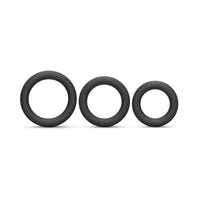 b-Vibe Snug Ring Swole 3-Pack Snug Fit Silicone Cock Ring