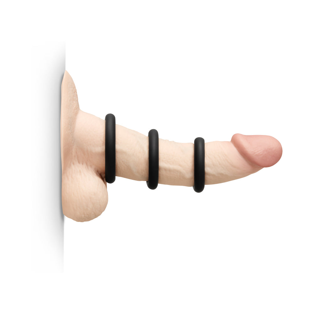 b-Vibe Snug Ring Swole 3-Pack Snug Fit Silicone Cock Ring