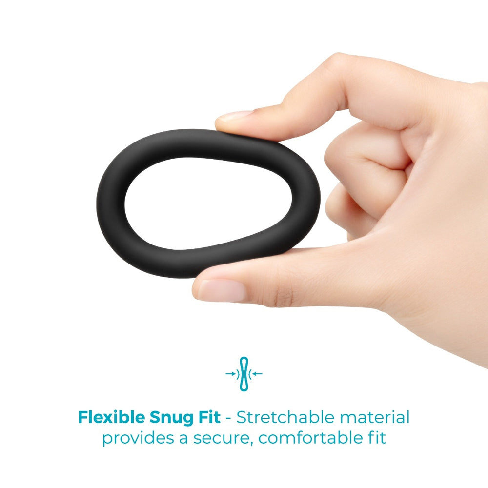b-Vibe Snug Ring Swole 3-Pack Snug Fit Silicone Cock Ring