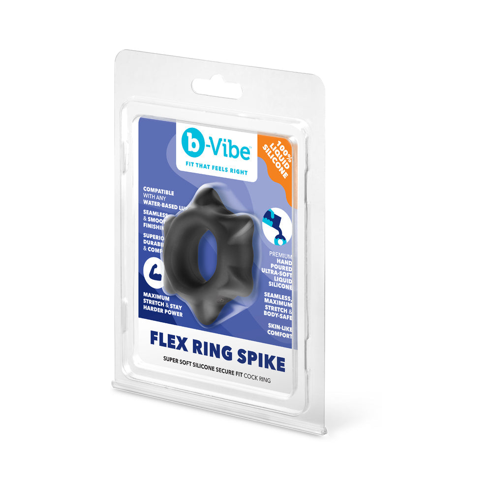 b-Vibe Flex Ring Spike Silicone Secure Fit Cock Ring