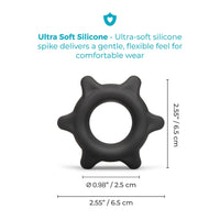 b-Vibe Flex Ring Spike Silicone Secure Fit Cock Ring