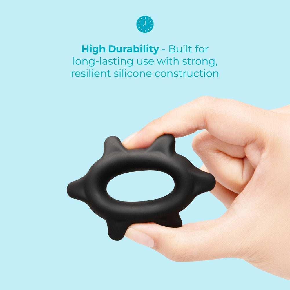 b-Vibe Flex Ring Spike Silicone Secure Fit Cock Ring