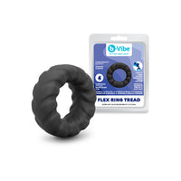 b-Vibe Flex Ring Tread Silicone Secure Fit Cock Ring