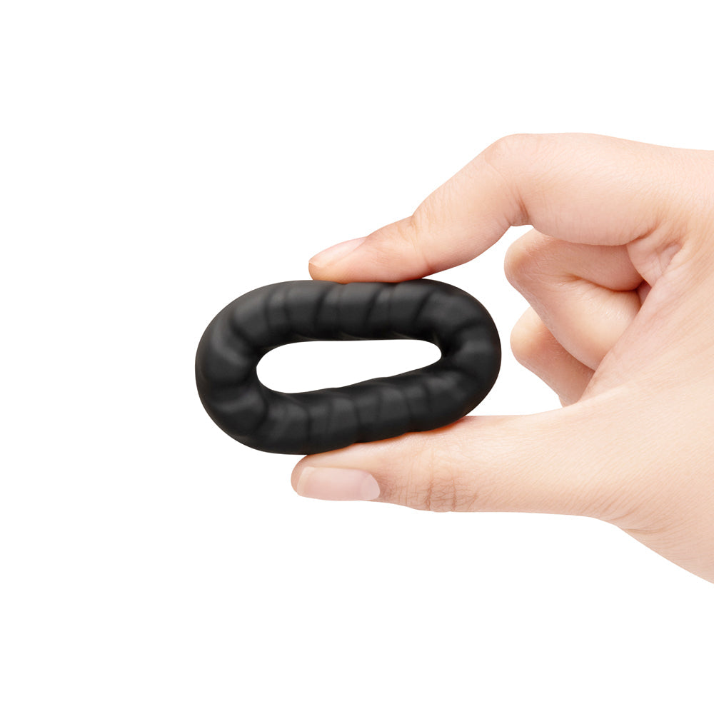 b-Vibe Flex Ring Tread Silicone Secure Fit Cock Ring