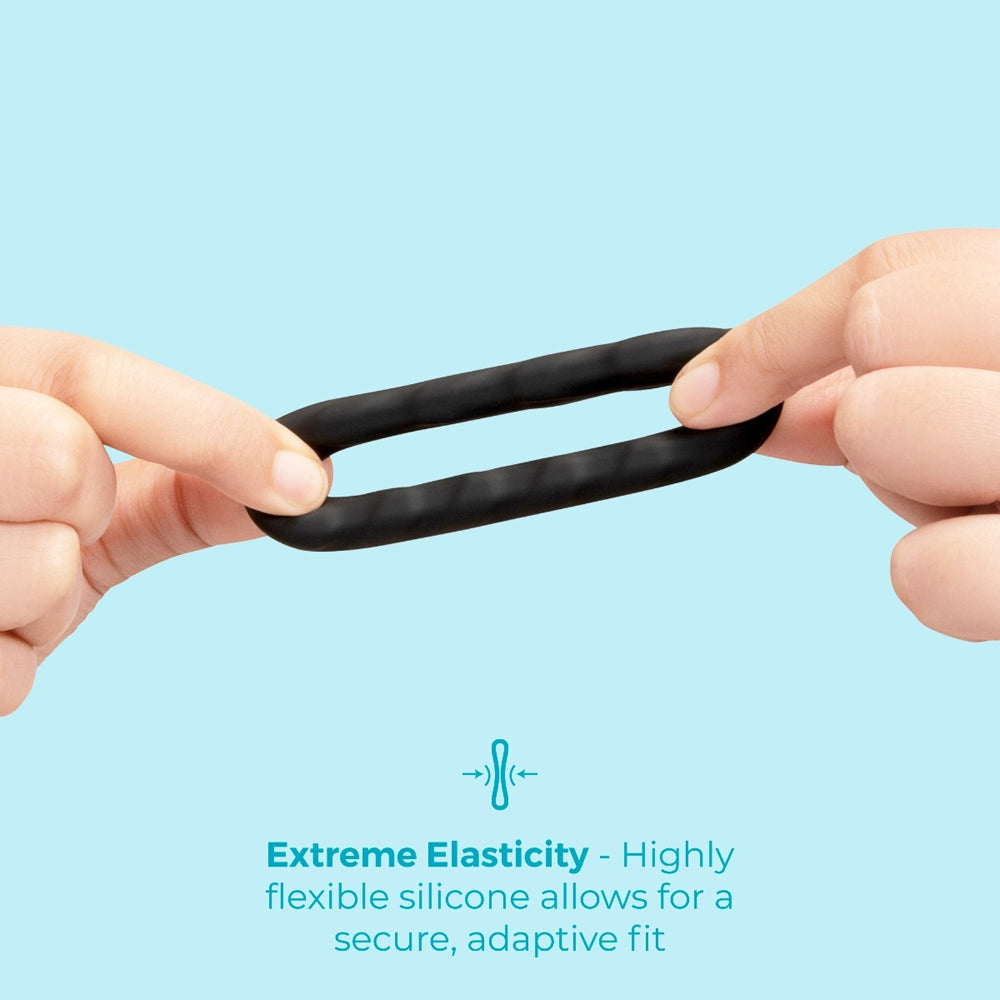 b-Vibe Flex Ring Tread Silicone Secure Fit Cock Ring