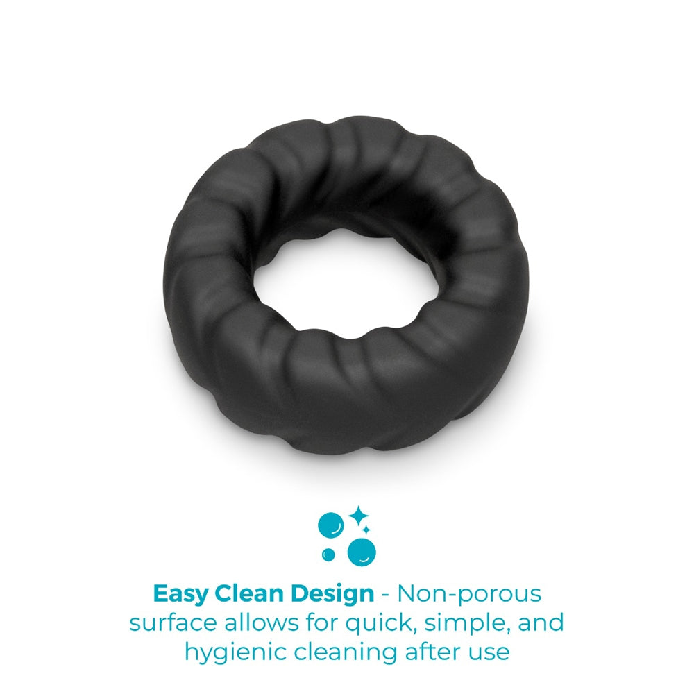 b-Vibe Flex Ring Tread Silicone Secure Fit Cock Ring