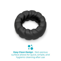 b-Vibe Flex Ring Tread Silicone Secure Fit Cock Ring