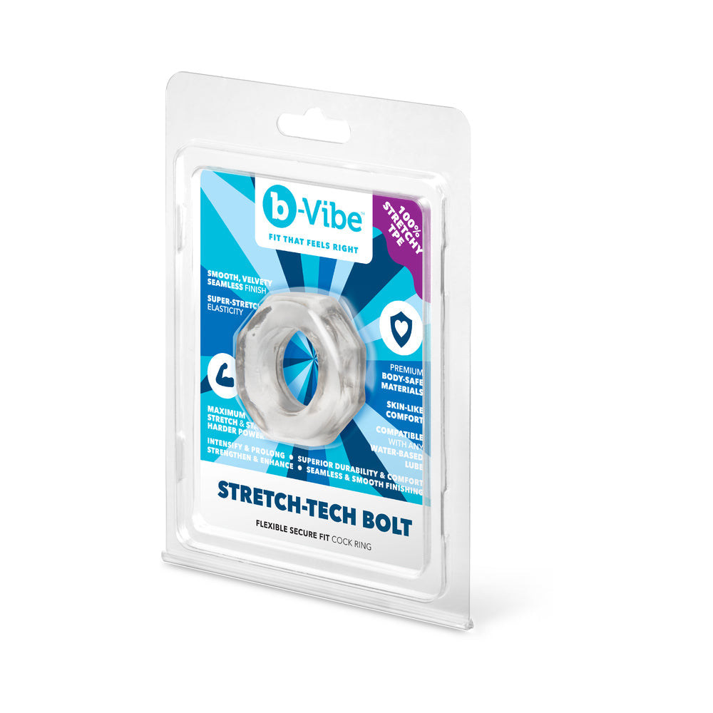 b-Vibe Stretch-Tech Bolt Flexible Secure Fit Cock Ring