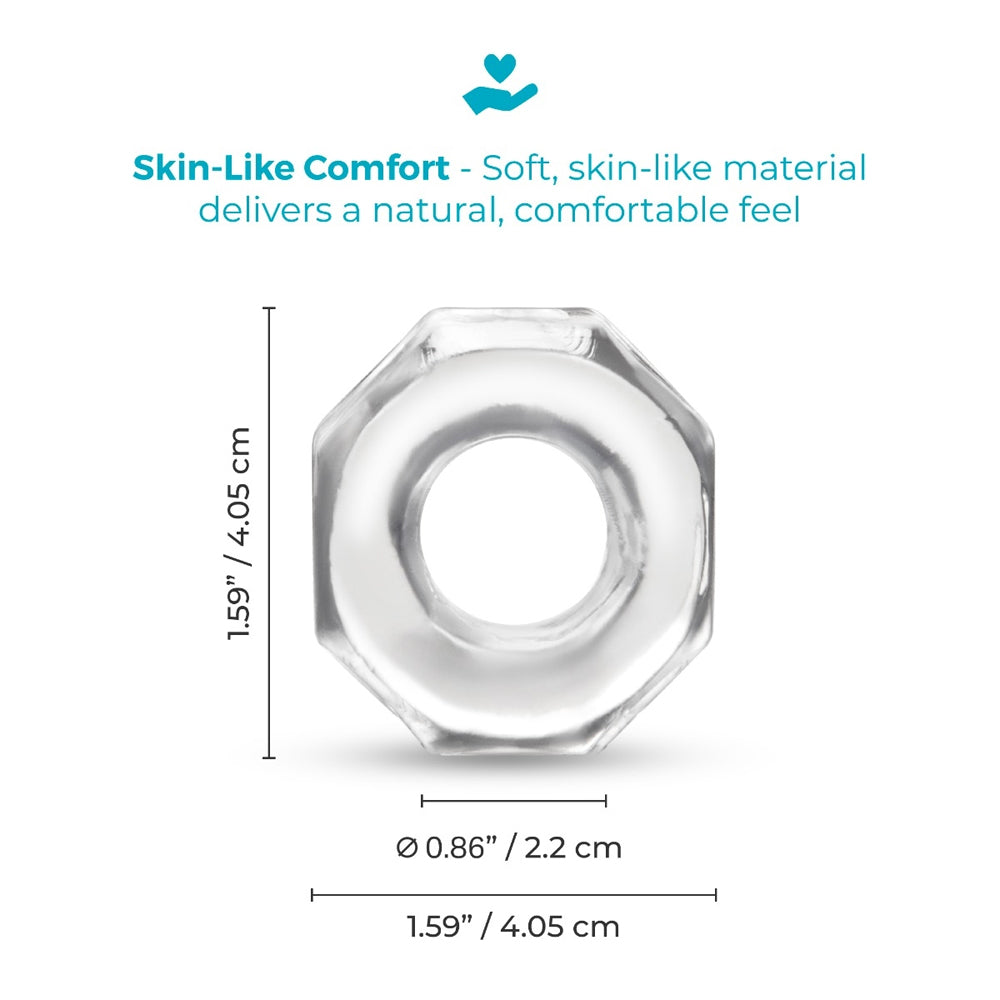 b-Vibe Stretch-Tech Bolt Flexible Secure Fit Cock Ring