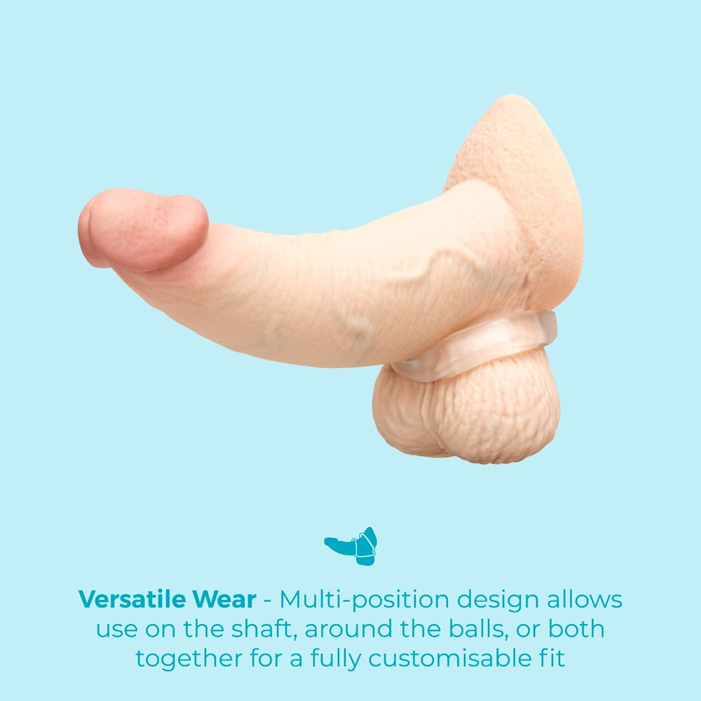 b-Vibe Stretch-Tech Bolt Flexible Secure Fit Cock Ring