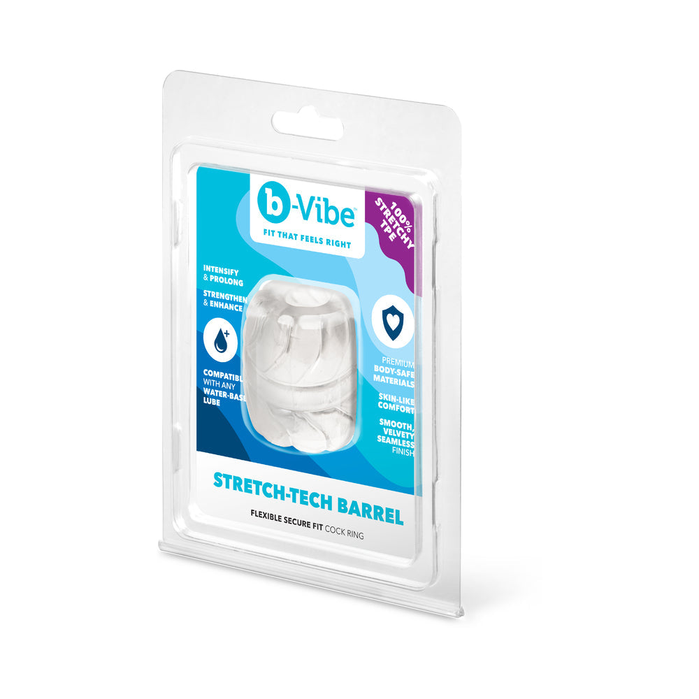 b-Vibe Stretch-Tech Barrel Flexible Secure Fit Cock Ring