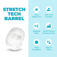 b-Vibe Stretch-Tech Barrel Flexible Secure Fit Cock Ring