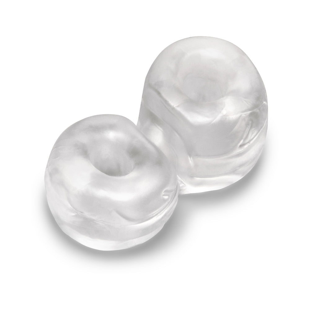 b-Vibe Stretch-Tech Double Barrel Flexible Secure Fit Cock Ring & Ball Stretcher