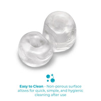 b-Vibe Stretch-Tech Double Barrel Flexible Secure Fit Cock Ring & Ball Stretcher