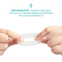b-Vibe Stretch-Tech Swirl Flexible Secure Fit Cock Ring