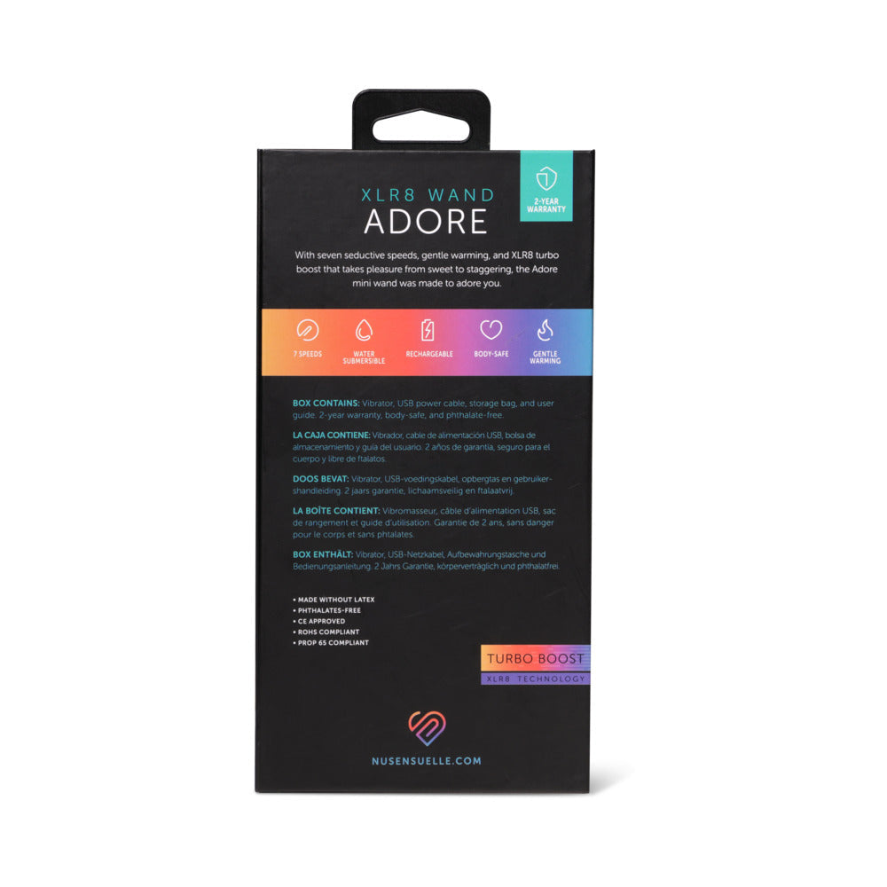 Nu Sensuelle Adore XLR8 Wand Heat - Black