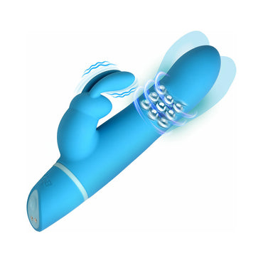 BANG! Silicone Rabbit Vibrator in Blue