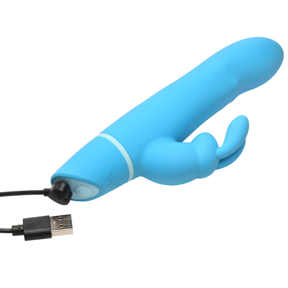 BANG! Silicone Rabbit Vibrator in Blue